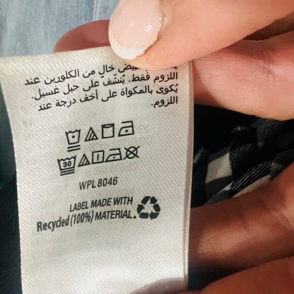 INC international concepts black white checkered pull on skinny pant size 4 - Picture 7 of 7